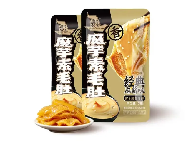 洽洽推出“魔芋公主麻酱素毛肚”新品
